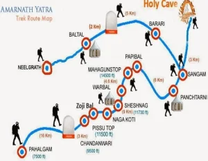 Amarnath Yatra Trek By Road Via Baltal